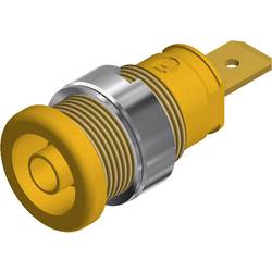 Hirschmann Test & Measurement SEB 2620 F6,3 bezpečnostní laboratorní zásuvka zásuvka, vestavná vertikální Ø pin: 4 mm žlutá 1 ks