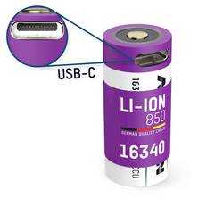 Ansmann 16340 USB-C® akumulátor 16340 Li-Ion akumulátor 3.6 V 850 mAh
