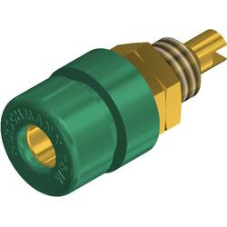 Hirschmann Test & Measurement BIL 30 Au zdířka pro banánek zásuvka, vestavná vertikální Ø pin: 4 mm zelená 1 ks