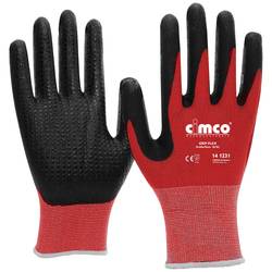 Cimco Grip Flex schwarz/rot 141233 pletenina pracovní rukavice Velikost rukavic: 11, XXL EN 388 1 pár
