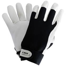 Cimco Worker 2.0 schwarz/weiß 141245 kůže nappa pracovní rukavice Velikost rukavic: 9, L 1 pár