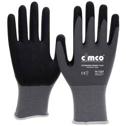 Cimco Standard Skinny Flex schwarz/grau 141268 pletenina pracovní rukavice Velikost rukavic: 11, XXL 1 pár