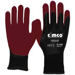 Cimco Winter Soft dunkelrot/schwarz 141241 vinyl pracovní rukavice Velikost rukavic: 9, L EN 388 1 pár