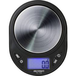 VOLTCRAFT PS-750 přesná váha Max. váživost 750 g Rozlišení 0.1 g na baterii černá