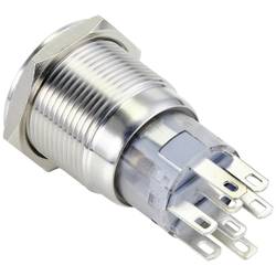 TRU COMPONENTS LAS1-AGQ-22E/B/24V/S tlačítko antivandal 250 V/AC 3 A 2x zap/(zap) bez aretace modrá IP65 1 ks