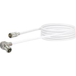 Schwaiger antény kabel [1x F rychlozástrčka - 1x Mini-DAT zástrčka] 1.50 m 90 dB bílá