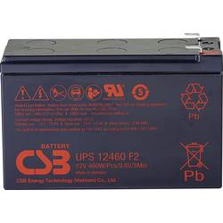 CSB Battery UPS 12460 high-rate UPS12460F2 olověný akumulátor 12 V 9.6 Ah olověný se skelným rounem (š x v x h) 151 x 99 x 65 mm plochý konektor 6,35 mm