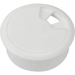 TRU COMPONENTS WP80WT kabelová průchodka pro pracovní desky ABS, bílá, 1 ks