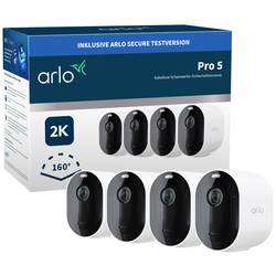 ARLO Pro 5 Spotlight Security Camera with 4x Camera Kit VMC4460P-100EUS Wi-Fi IP-sada bezpečnostní kamery se 4 kamerami 2688 x 1520 Pixel