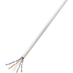 TRU COMPONENTS ethernetový síťový kabel CAT 6 U/UTP 4 x 2 x 0.27 mm² bílá 25 m