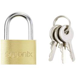 Sygonix SY-5045282 visací zámek 24.7 mm částečně se stejným uzavíráním zlatožlutá na klíč