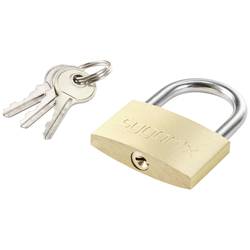 Sygonix SY-5045284 visací zámek 39.8 mm částečně se stejným uzavíráním zlatožlutá na klíč