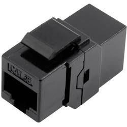 TRU COMPONENTS 1425900, RJ45 konektor, adaptér, rovný, černá, 1 ks