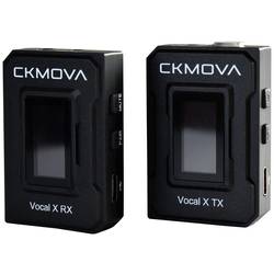 CKMOVA Vocal X V1 nasazovací řečnický mikrofon Druh přenosu:bezdrátový, bezdrátový vč. svorky Mikrofon TRS (konektor jack 3,5 mm ), Mikrofon TRRS (konektor