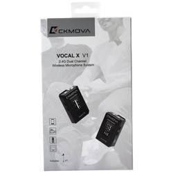 CKMOVA Vocal X V1 nasazovací řečnický mikrofon Druh přenosu:bezdrátový, bezdrátový vč. svorky Mikrofon TRS (konektor jack 3,5 mm ), Mikrofon TRRS (konektor