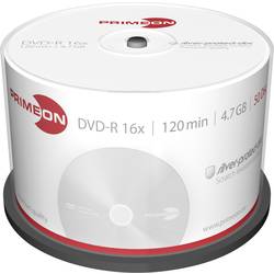 Primeon 2761204 DVD-R 4.7 GB 50 ks vřeteno stříbrný matný povrch