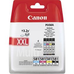 Canon Ink CLI-581BKCMY XXL originál kombinované balení foto černá, azurová, purppurová, žlutá 1998C005