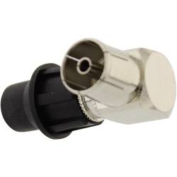 Telecom Security KIF 90° Úhlová spojka na koaxiální kabel Připojení kabelu: IEC zásuvka na koaxiální kabel Průměr lanka: 7 mm 1 ks