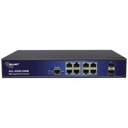 Allnet ALL-SG8610PM síťový switch 8 + 2 porty, 10 / 100 / 1000 MBit/s, funkce PoE