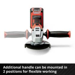 Einhell Professional AXXIO 18/125 Q 4431151 Akumulátorová úhlová bruska 125 mm, bez akumulátoru, bez nabíječky, Vč. Rychloupínacího matice, 700 W, 18 V