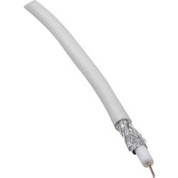 BKL Electronic 0806001/25 koaxiální kabel, vnější Ø: 6.60 mm, 75 Ω, 90 dB, bílá, 25 m