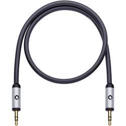 jack audio kabel [1x jack zástrčka 3,5 mm - 1x jack zástrčka 3,5 mm] 5.00 m černá pozlacené kontakty Oehlbach i-Connect J-35
