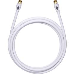 antény, SAT kabel [1x F zástrčka - 1x F zástrčka] 2.20 m 120 dB pozlacené kontakty bílá Oehlbach Transmission Plus S