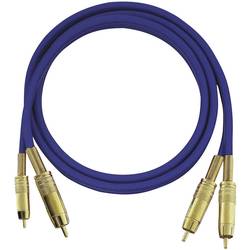 cinch audio kabel [2x cinch zástrčka - 2x cinch zástrčka] 0.50 m modrá pozlacené kontakty Oehlbach NF 1 Master