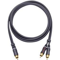 Oehlbach 23702 cinch audio Y kabel [2x cinch zástrčka - 1x cinch zástrčka] 2.00 m antracitová pozlacené kontakty