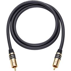 cinch audio kabel [1x cinch zástrčka - 1x cinch zástrčka] 1.00 m černá pozlacené kontakty Oehlbach NF Sub
