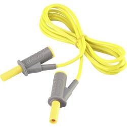 Velmi ohebné bezpečnostní měřicí kabely [lamelová zástrčka 4 mm - lamelová zástrčka 4 mm] 1.50 m;žlutá;MSB-501 10 A