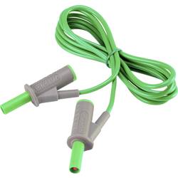 Velmi ohebné bezpečnostní měřicí kabely [lamelová zástrčka 4 mm - lamelová zástrčka 4 mm] 1.50 m;zelená;MSB-501 10 A