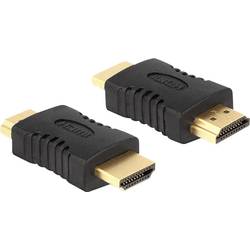 Delock 65508 HDMI adaptér [1x HDMI zástrčka - 1x HDMI zástrčka] černá pozlacené kontakty