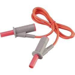 Velmi ohebné bezpečnostní měřicí kabely [lamelová zástrčka 4 mm - lamelová zástrčka 4 mm] 0.75 m;červená;MSB-501 10 A