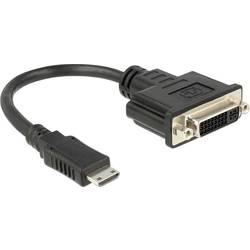 Delock 65564 HDMI / DVI adaptér [1x mini HDMI zástrčka C - 1x DVI zásuvka 24+5pólová] černá 20.00 cm