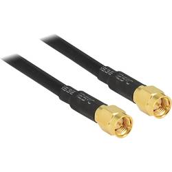 Delock pro Wi-Fi antény kabel [1x SMA zástrčka - 1x SMA zástrčka] 5.00 m černá pozlacené kontakty