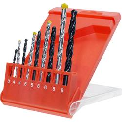 kwb 420200 9dílná Univerzální sortiment vrtáků kov, kámen, beton, zdivo, cihla, dřevo 3 mm, 4 mm, 5 mm, 6 mm, 8 mm