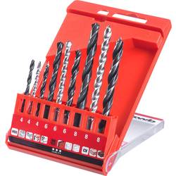 kwb 420400 9dílná Univerzální sortiment vrtáků kov, kámen, beton, zdivo, cihla, dřevo 4 mm, 6 mm, 8 mm