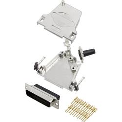 encitech D45ZF25-DBCP25-K 6355-0049-03 sada D-SUB kolíkové lišty 45 ° Pólů: 25 krimpované 1 ks