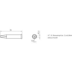 Weller XT-B pájecí hrot dlátový Velikost hrotů 2.4 mm Obsah 1 ks
