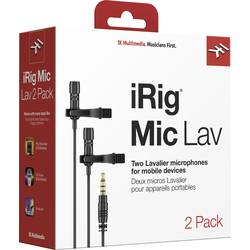 IK Multimedia iRig Mic Lav 2 nasazovací ruční mikrofon Druh přenosu:kabelový vč. svorky, vč. tašky, vč. ochrany proti větru