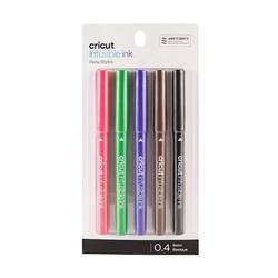 Cricut Explore/Maker Infusible Ink Fine Point 5-Pack Basics sada pera červená, černá, fialová, hnědá, zelená