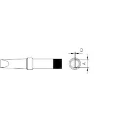 Weller 4PTA8-1 pájecí hrot plochý Velikost hrotů 1.6 mm Délka hrotů 33 mm Obsah 1 ks