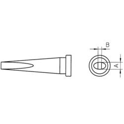 Weller LT-M pájecí hrot dlátový, dlouhý Velikost hrotů 3.2 mm Délka hrotů 20 mm Obsah 1 ks