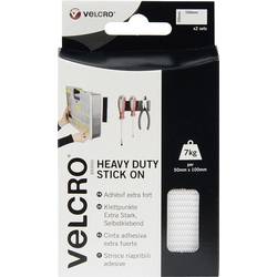 VELCRO® VEL-EC60240 pásek se suchým zipem lepicí háčková a flaušová část, extra silná (d x š) 100 mm x 50 mm bílá 2 pár
