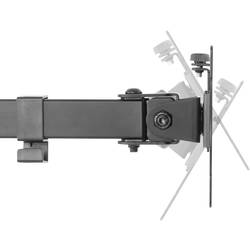 SpeaKa Professional SP-MM-302 2násobný rameno na monitory 33,0 cm (13) - 81,3 cm (32) naklápěcí + nakláněcí, nastavitelná výška, otočný