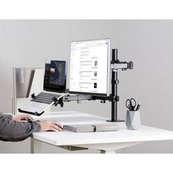SpeaKa Professional SP-MM-302 2násobný rameno na monitory 33,0 cm (13) - 81,3 cm (32) naklápěcí + nakláněcí, nastavitelná výška, otočný