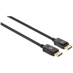 Manhattan DisplayPort kabel Konektor DisplayPort, Konektor DisplayPort 3.00 m černá 353625 Ultra HD (8K) Kabel DisplayPort
