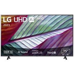 LG Electronics 75UR78006LK.AEUD LCD TV 190 cm 75 palec Energetická třída (EEK2021) F (A - G) CI+, DVB-C, DVB-S2, DVB-T2, WLAN, UHD, Smart TV černá