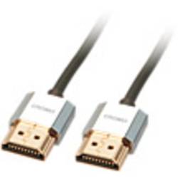 LINDY HDMI kabel Zástrčka HDMI-A, Zástrčka HDMI-A 2.00 m šedá 41672 High Speed HDMI s Ethernetem, vodič z OFC, kulatý, Ultra HD (4K) HDMI s Ethernetem,